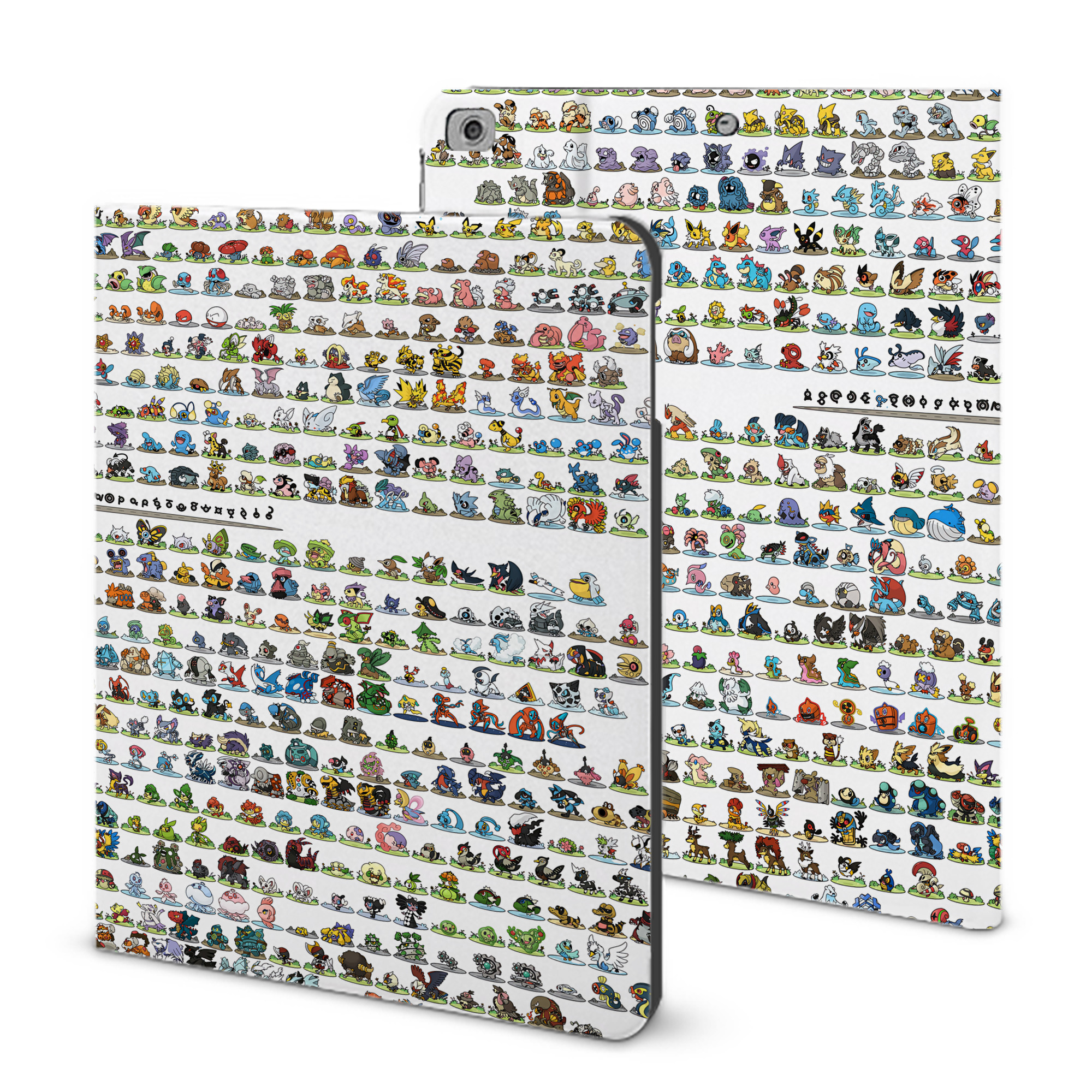 （画像用） ポケットモンスター Pokémon IPad ケース ブック型 PUレザー TPU 耐衝撃 軽量 薄型 ペン収納なし 全面保護 IPad 各モデル対応